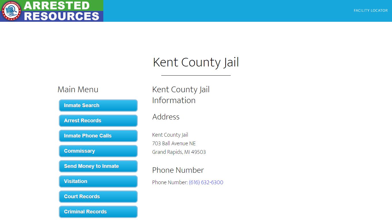 Kent County Jail - Inmate Search - Grand Rapids, MI - Arrested Resources