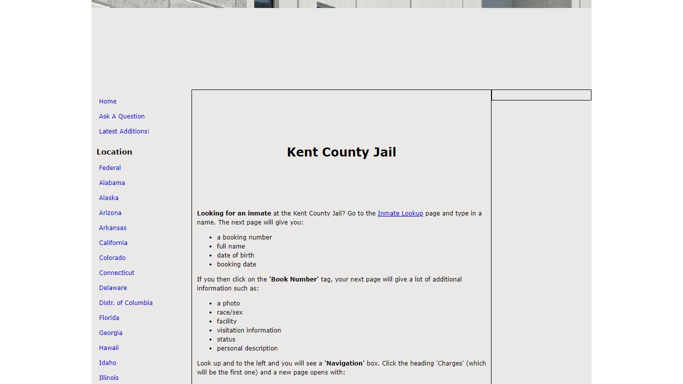 Kent County Jail - The Free Inmate Locator